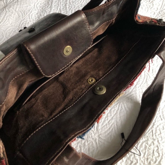 Calleen Cordero Leather and Kilim Shoulder Bag - Picture 7 of 13